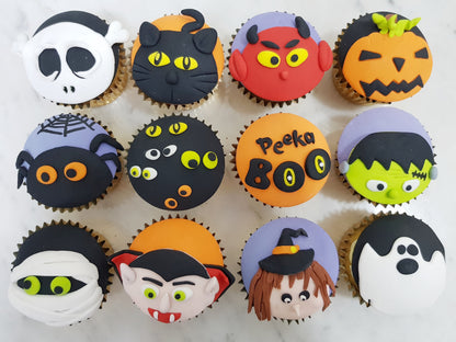 Halloween Cupcakes - Peeka Boo (Box of 12) - Cuppacakes - Singapore's Very Own Cupcakes Shop