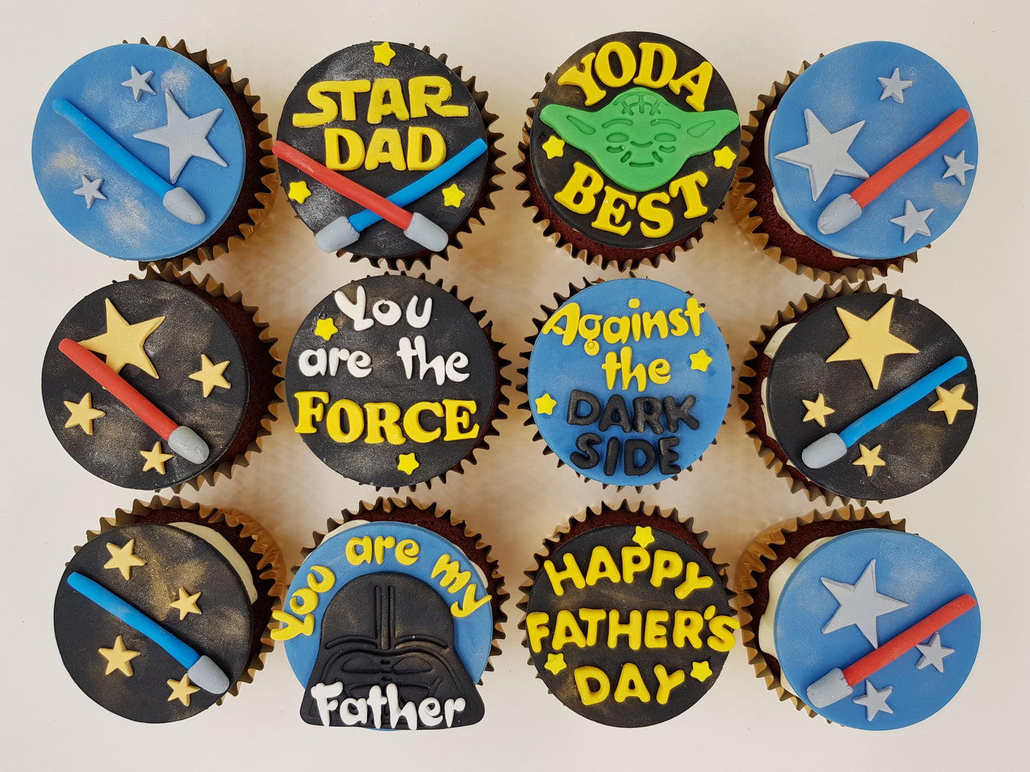 Father's Day Cupcake Set - Dad, Yoda-Best - Cuppacakes - Singapore's Very Own Cupcakes Shop