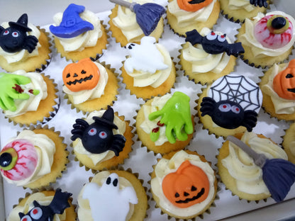 Halloween Mini Cupcakes - Mini Spooks (Box of 20) - Cuppacakes - Singapore's Very Own Cupcakes Shop